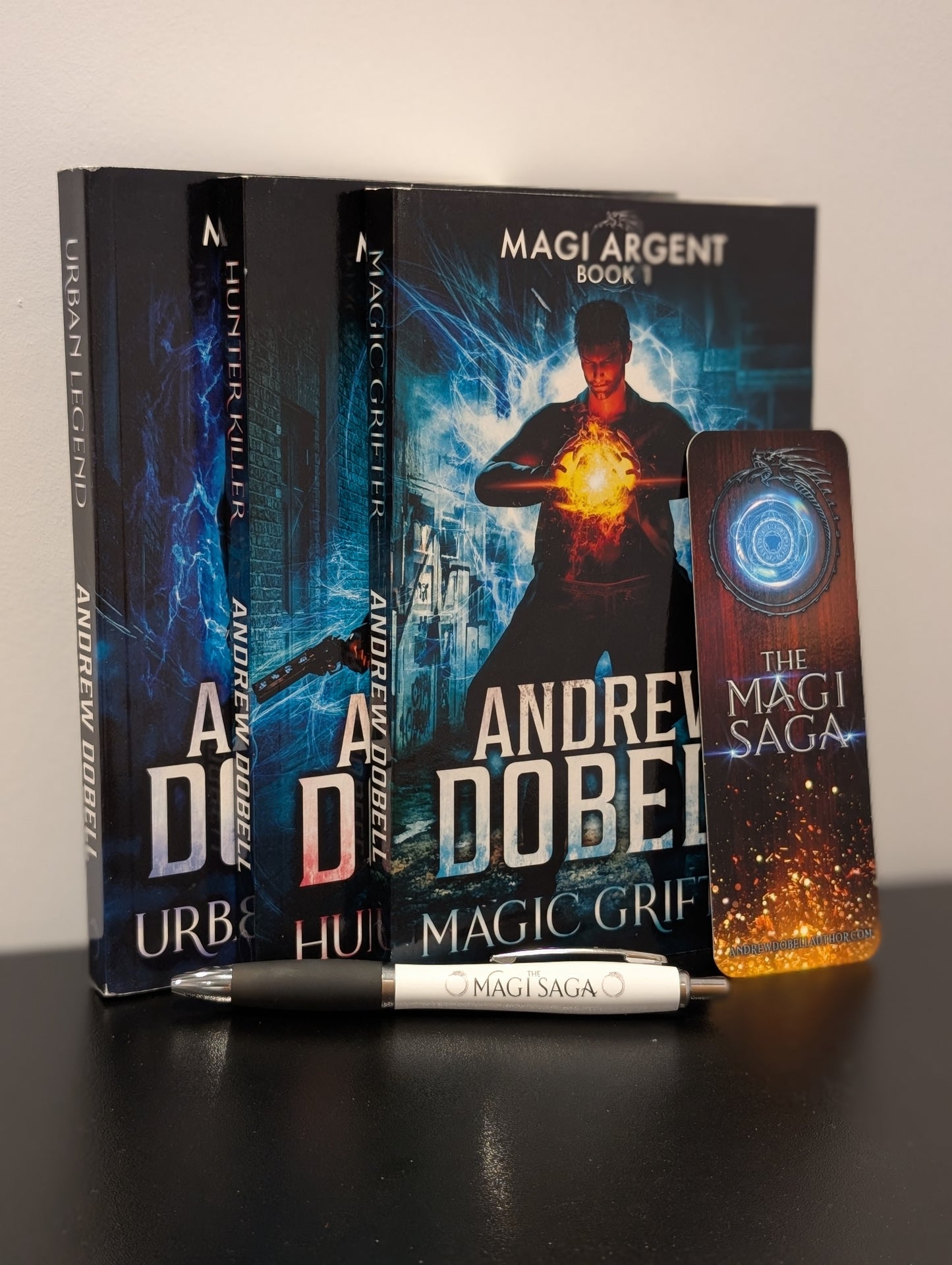 SIGNED PAPERBACKS | Magi Argent, Complete Series - Out of print covers