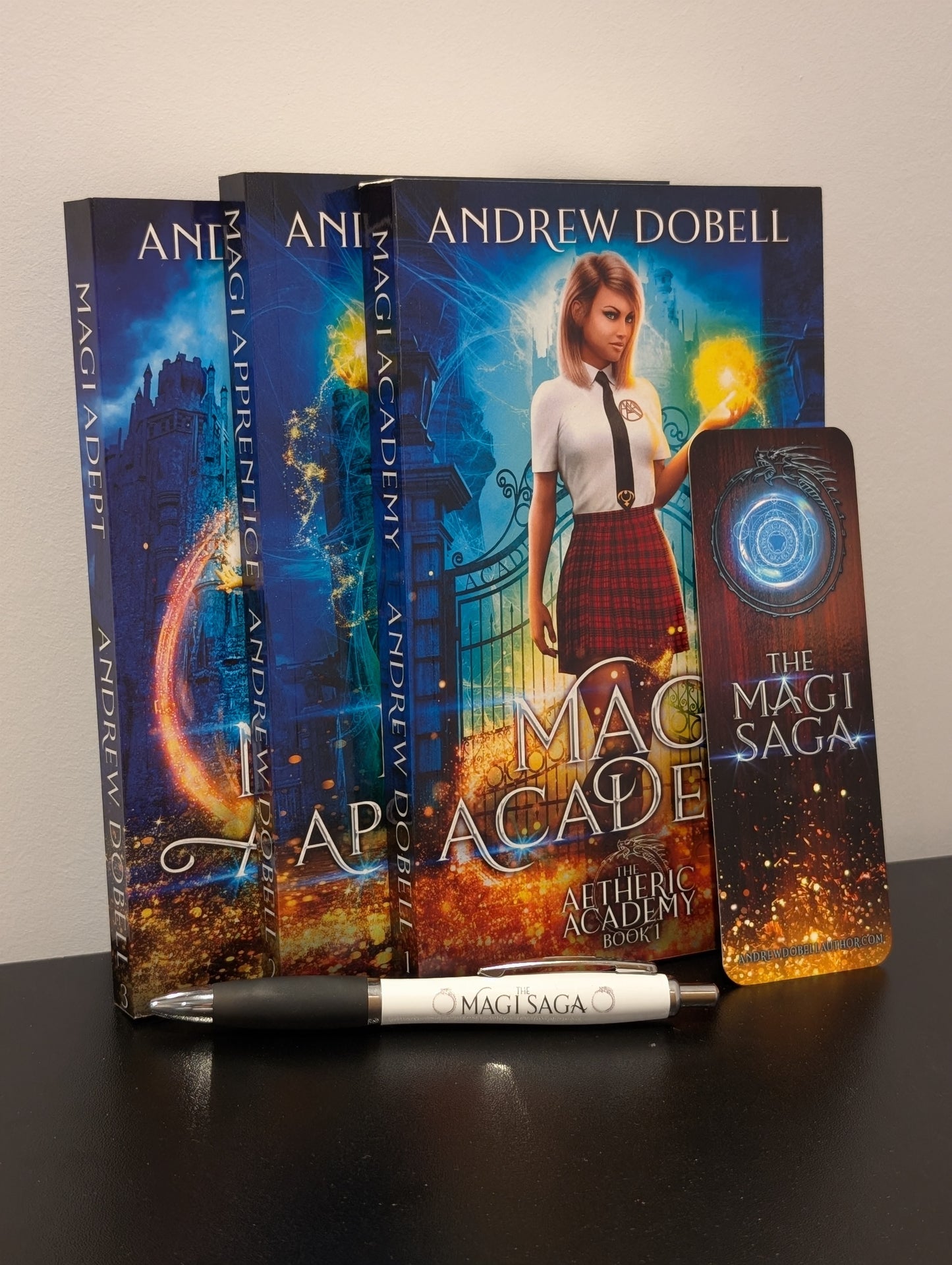 SIGNED PAPERBACKS | Aetheric Academy, complete series, out of print covers