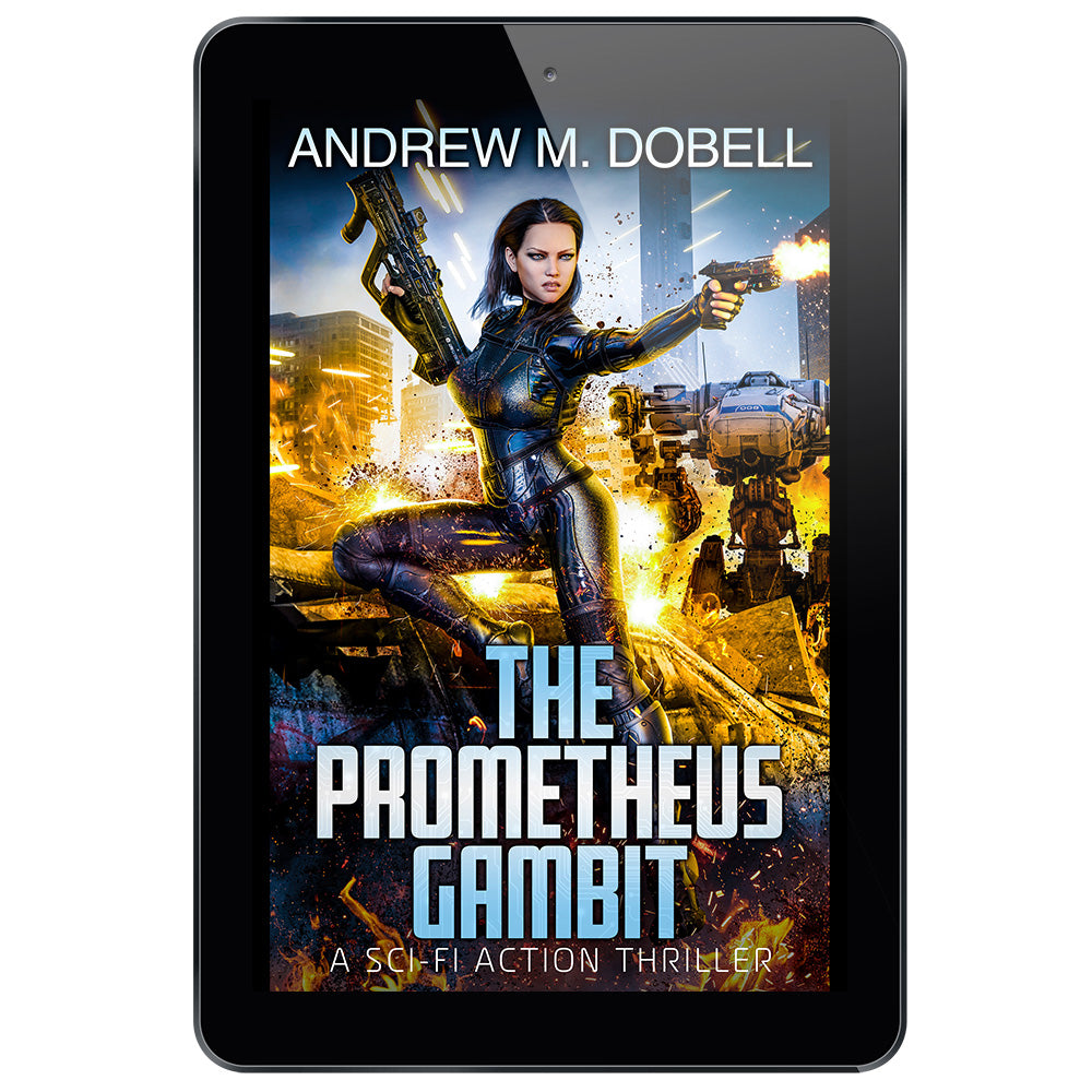 The Prometheus Gambit, a cyberpunk action thriller series.