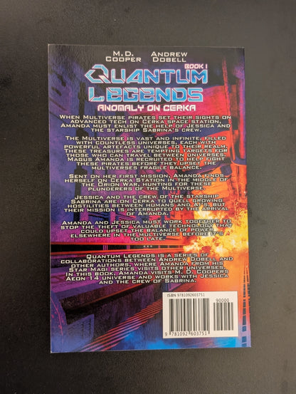 SIGNED PAPERBACK | Anomaly on Cerka: Quantum Legends 1
