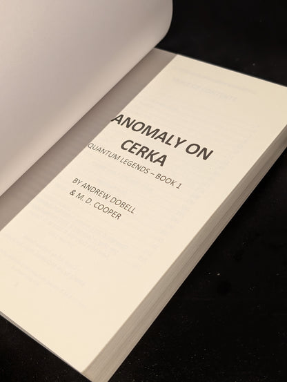 SIGNED PAPERBACK | Anomaly on Cerka: Quantum Legends 1