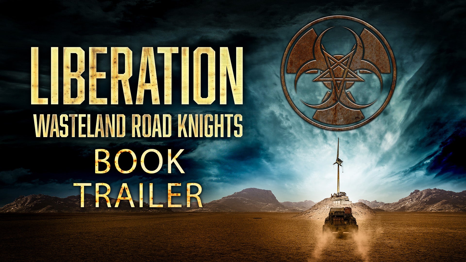 Load video: Book trailer for the Post Apocalyptic Novel series, Wasteland Road Knights, by Andrew Dobell.